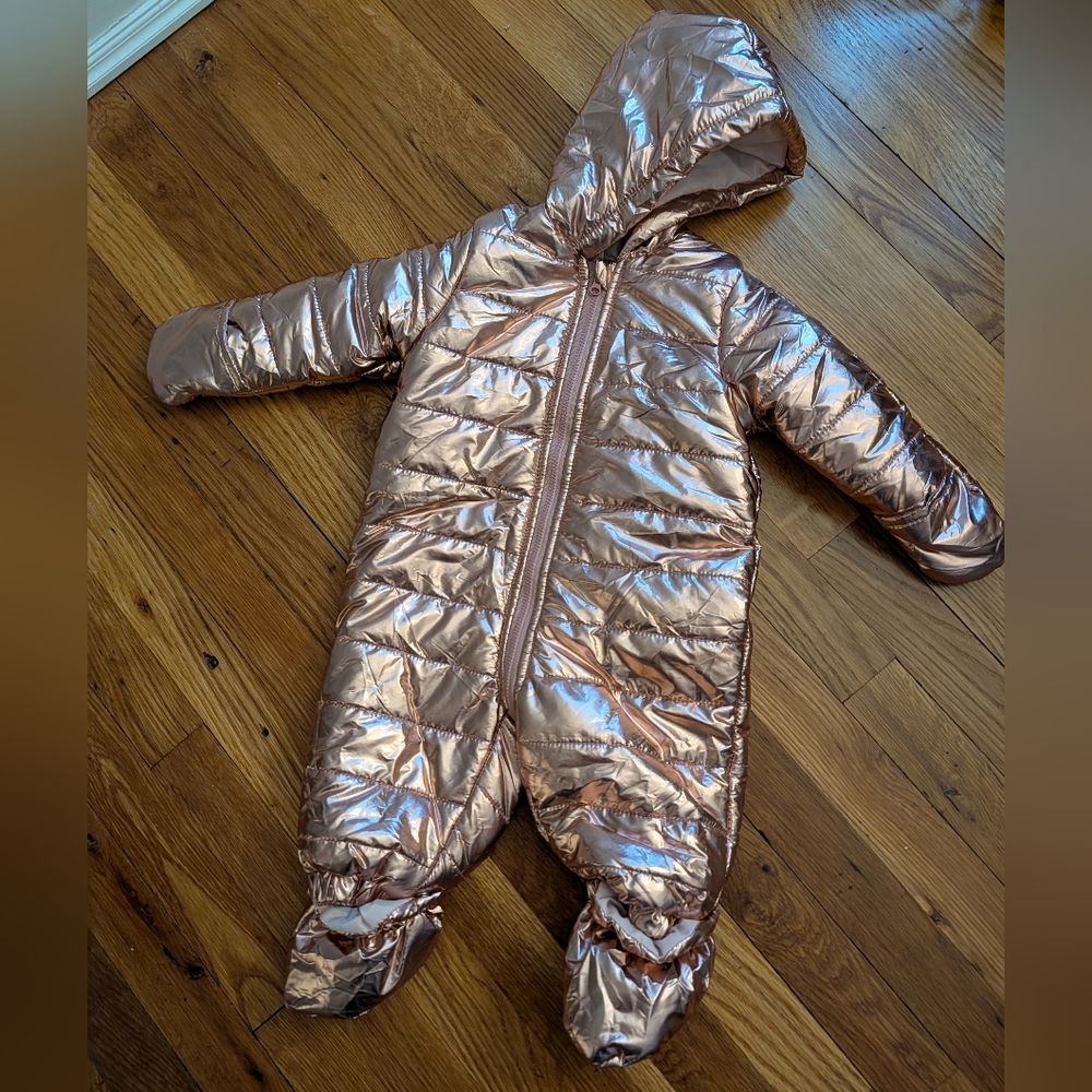 First Impressions Baby Girl Snowsuit Shiny Pink
